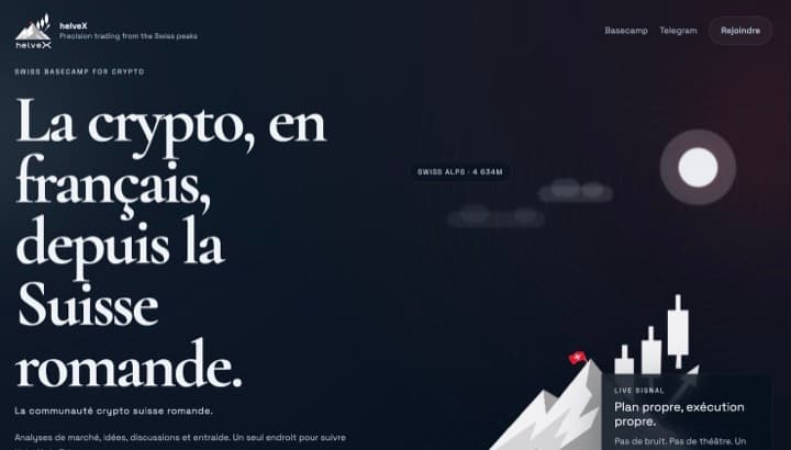 Capture du site helvex.xyz - réalisé par KRSNQ. studio web Écublens